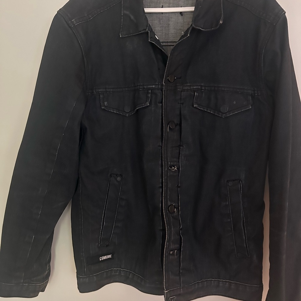 Comune Men's Black Denim Jacket